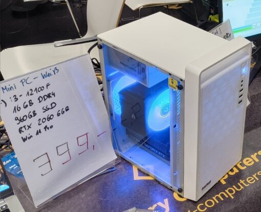 Zerry Weiß CS-109 Mini PC mit RTX 2060 6GB