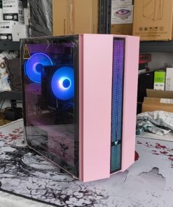 Rosa AMD Gaming PC mit Ryzen 7 2700X und RX 6700 10GB