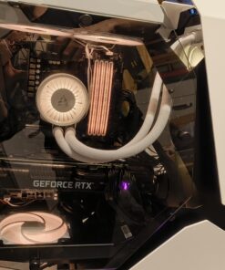 Exotischer weißer Streamer Gaming PC mit Ryzen 9 5950X und Nvidia RTX 3080 10GB bei Zerr y Computers