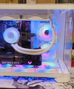 Weißer AIGO PC mit Ryzen 5 7500F und RTX 3080 10GB