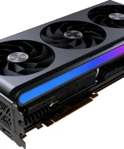 AMD Radeon RX 7900 XTX Grafikkarte mit drei Lüftern und RGB Leiste