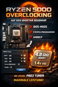 Ryzen 5000 Overclocking PBO2 Tuner Einstellungen 4.8 GHz
