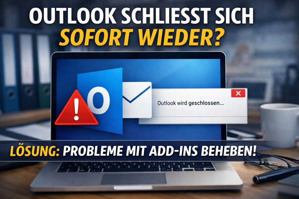 Outlook schließt sich sofort wieder? So haben wir das Problem mit Add-ins gelöst
