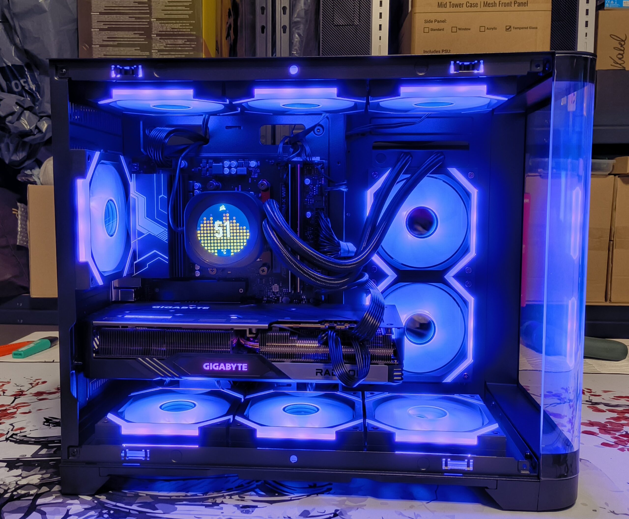 AIGO Gaming PC mit Ryzen 7 7800X3D und RX 9070XT 16GB