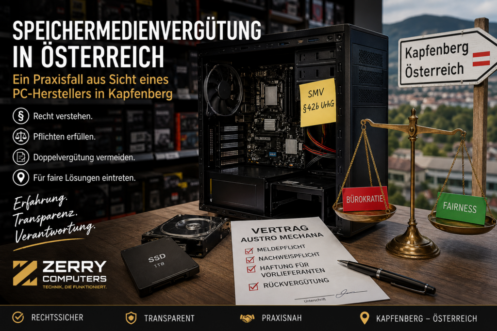 Speichermedienvergütung in Österreich: Mein Praxisfall als PC-Hersteller in Kapfenberg
