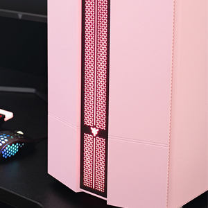 iTek LIFLIG P41 Gaming-Gehäuse Pink – Micro-ATX Mini-Tower mit Tempered Glass und ARGB