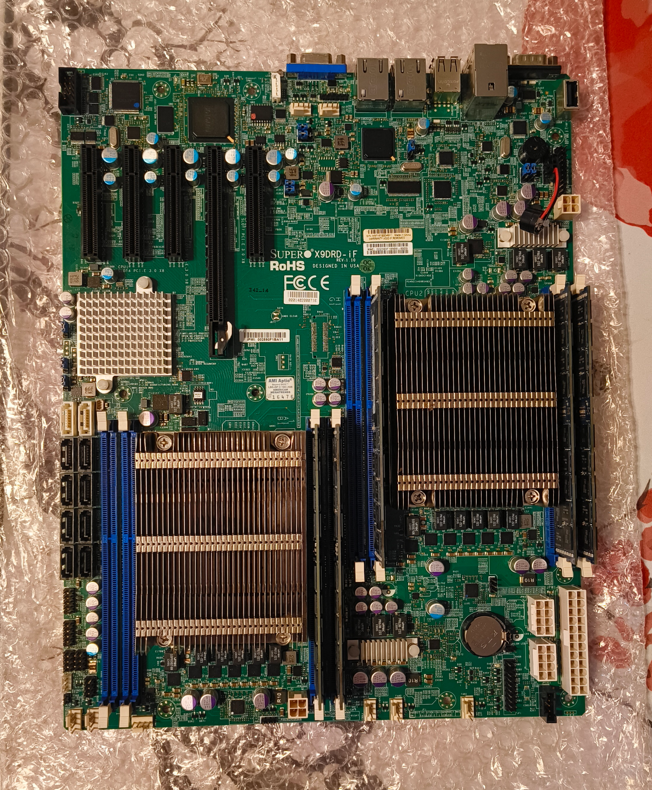 B-Ware - Supermicro X9DRD-iF mit Dual Xeon E5-2660V2 und 80GB DDR3